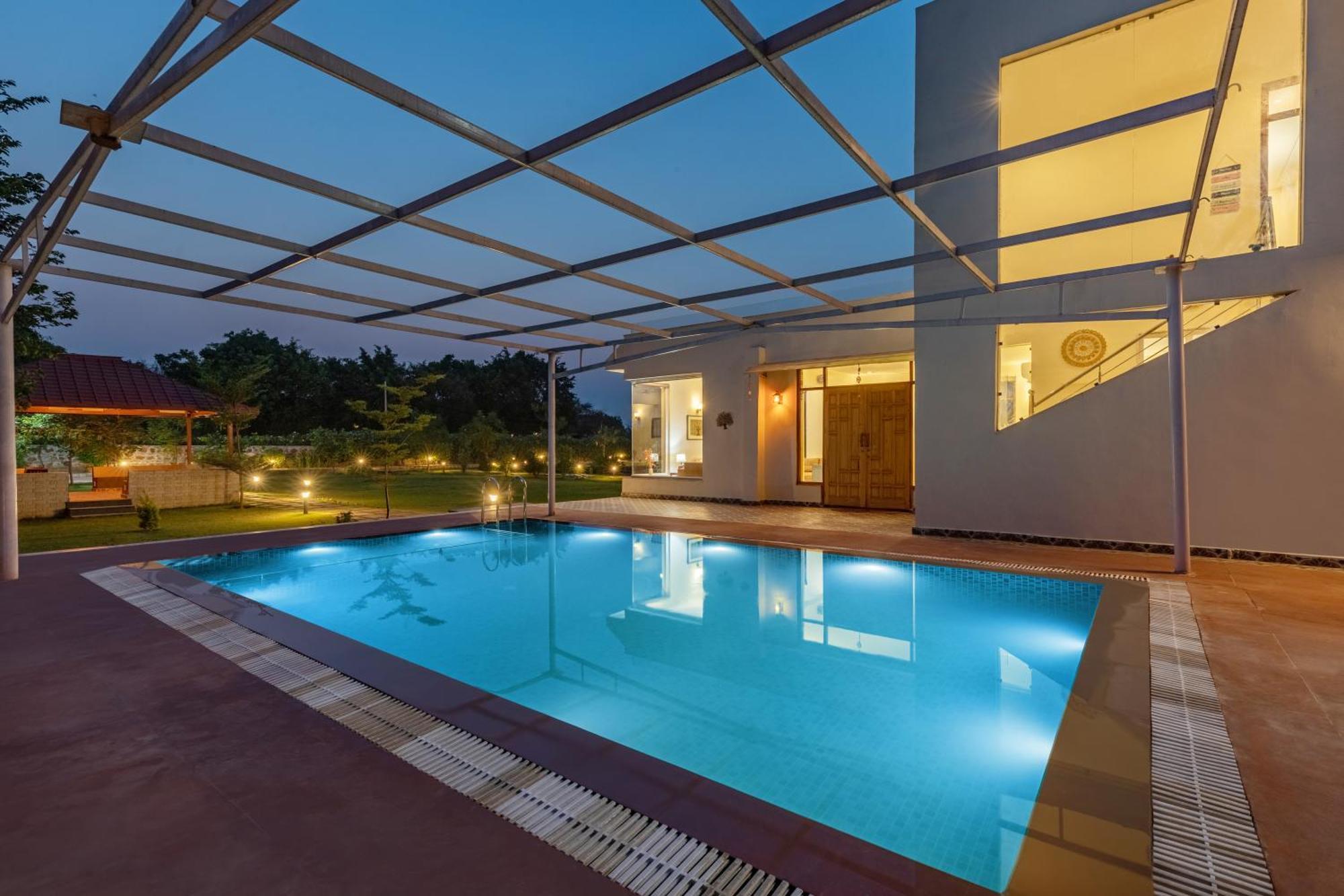 Alaya Stays Raga 2Bhk Farmstay With An Entertainment Lounge Sohna Zewnętrze zdjęcie
